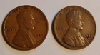 Total of Two Coins 1932 PD-Lincoln Wheat Penny -Very Fine Medium Brown Free Post