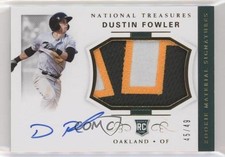 2018 Panini National Treasures Gold 45/49 Dustin Fowler #33 Auto a8r