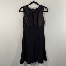 Lauren Ralph Lauren Sleeveless Back Bow Accent Dress Sz 4 Little Black Dress