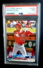 2018 TOPPS UPDATE SHOHEI OHTANI ROOKIE DEBUT RC #US285   PSA 9 MINT