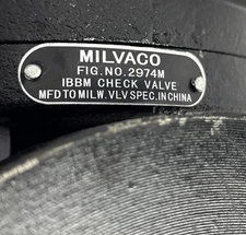 MILVACO 2974-M 3” Flanged Cast Iron Swing Check Valve 125S 200WOG thumbnail 2