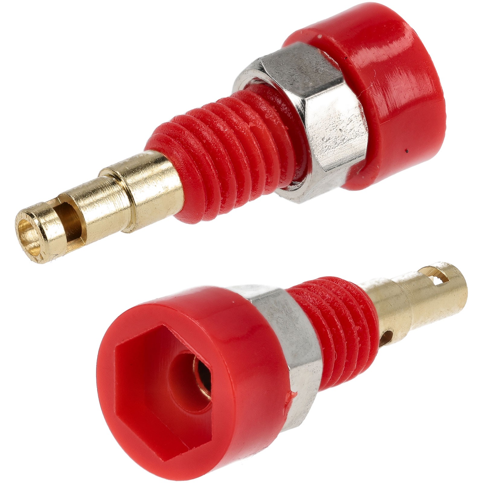 TruConnect 2mm Insulated Test Socket Gold Plated Red