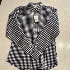 Crewcuts J.Crew Boys Blue White Gingham Check...