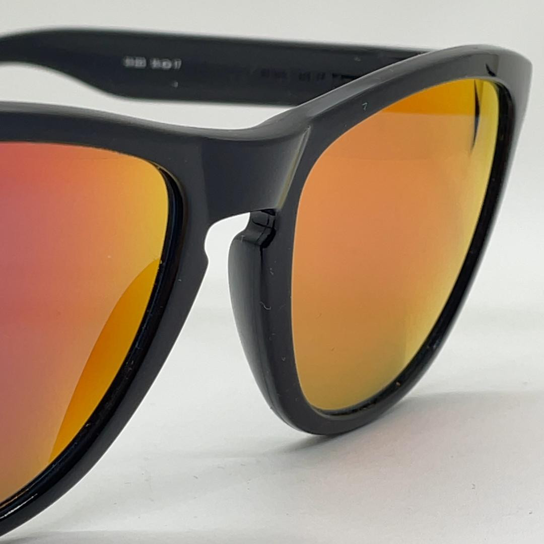 Oakley Frogskins Jet Blk / Ruby Pola | eBay