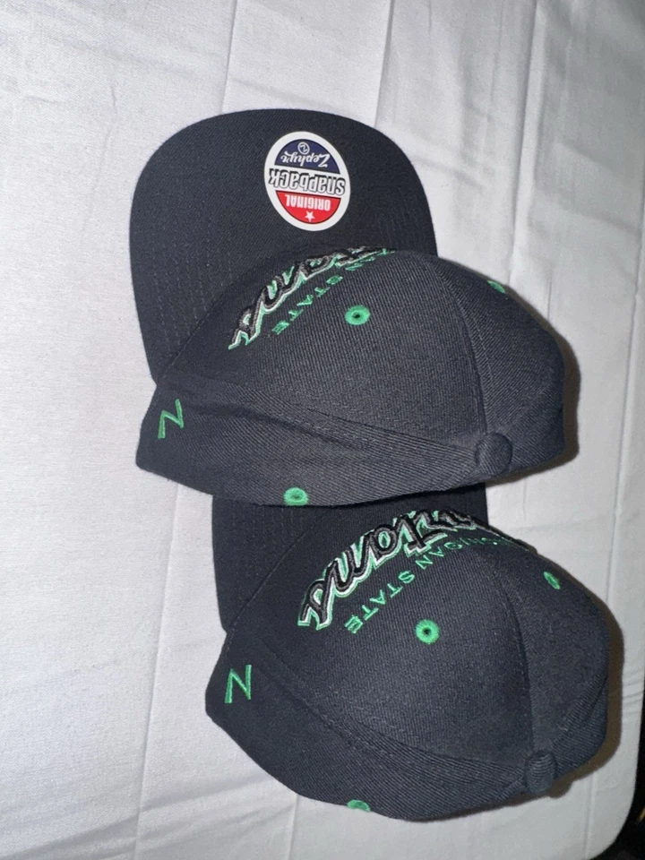 (2) Michigan State Spartans Zephyr Snapback Hats - Brand New With Tags - Image 4 of 4