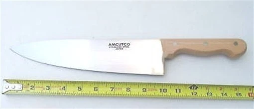 Amcutco G9864-10 Chef's Cook Knife Kitchen French Vintage 10" High Carbon JAPAN