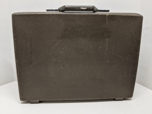 Vintage Samsonite Slim Briefcase Brown Hard Shell No Key 17"x13"x3” - Picture 9 of 12