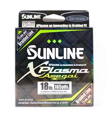 Sunline P.E Line Asegai Xplasma 165yds P.E 1.7 18lb Dark Green (5134)