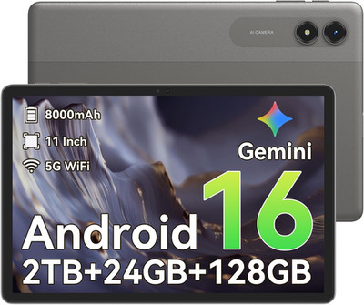 Android 16 Tablet,11 Inch Tablet with 24GB RAM 128GB Rom,Octa-Core T7250 Process