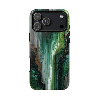 Green White Hydro Dip Liquid Phone Cover Tough Case | Lifetime Warranty