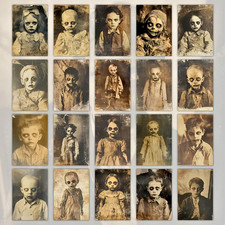 20 Halloween Postcard Lot Retro Vintage Creep...