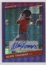 2020 Panini Donruss Optic Purple Pandora Prizm /10 Alek Thomas #86S-AT Auto ni4