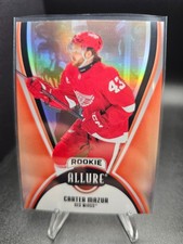 2025-26 UD Allure Hockey Carter Mazur RC Red Rainbow SP #103