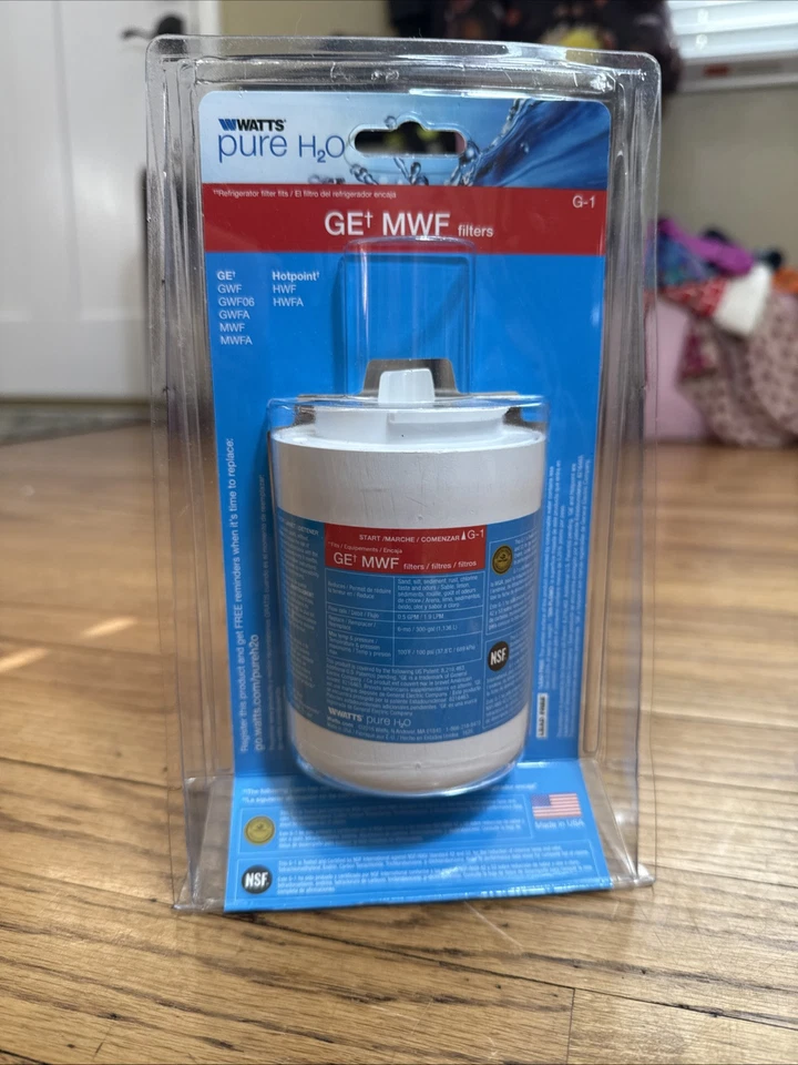 NEW Watts Pure H2O Refrigerator Replacement Filter Cartridge G-1 SEALED - Image 2 of 4