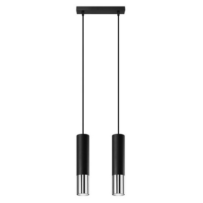 LOOPEZ 2 GU10 Hängelampe Schwarz Sollux SL.0941