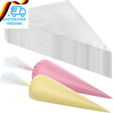 Spritzbeutel Einweg, 100 St&uuml;ck 31&times;21Cm Gro&szlig; Einweg Spritzbeutel Disposable Pipin