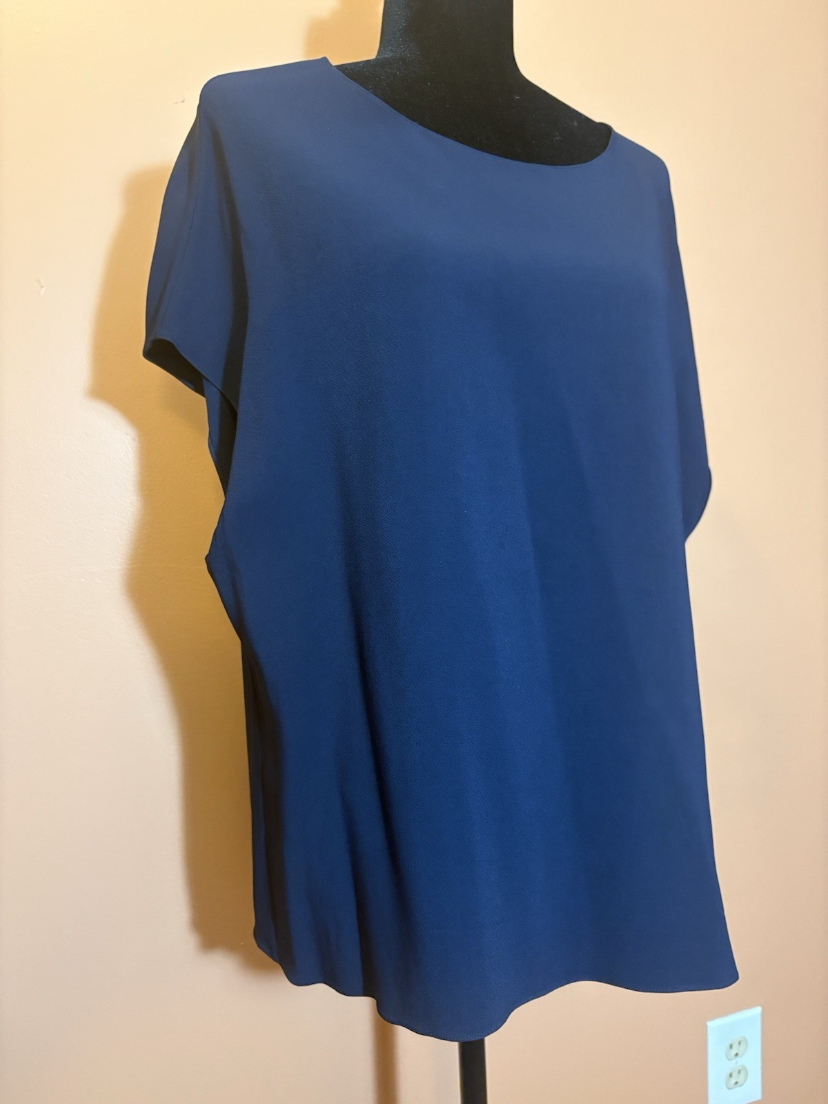 FILA Camicia donna nera manica corta viscosa taglia large The Row nuova $1190