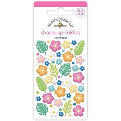 Doodlebug ~ SUMMER FUN ~ Island Tropics ~  Shape Sprinkles ~ Enamel Dots