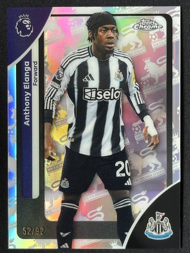 Anthony Elanga 2025-26 Topps Chrome Premier League RetroFractor Base /92 #149