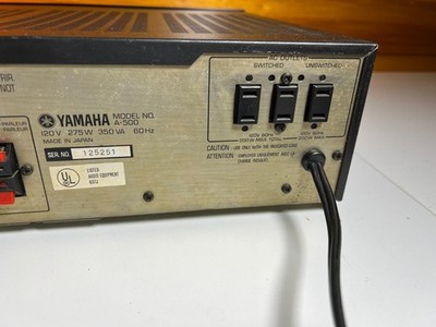 Vintage 1980s 80s Yamaha A-500 Natural Sound Stereo Amplifier