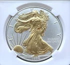 1998 $1 Silver Eagle Gilded BU 1 Troy Oz .999 Silver Dollar Coin Bullion ⭐️