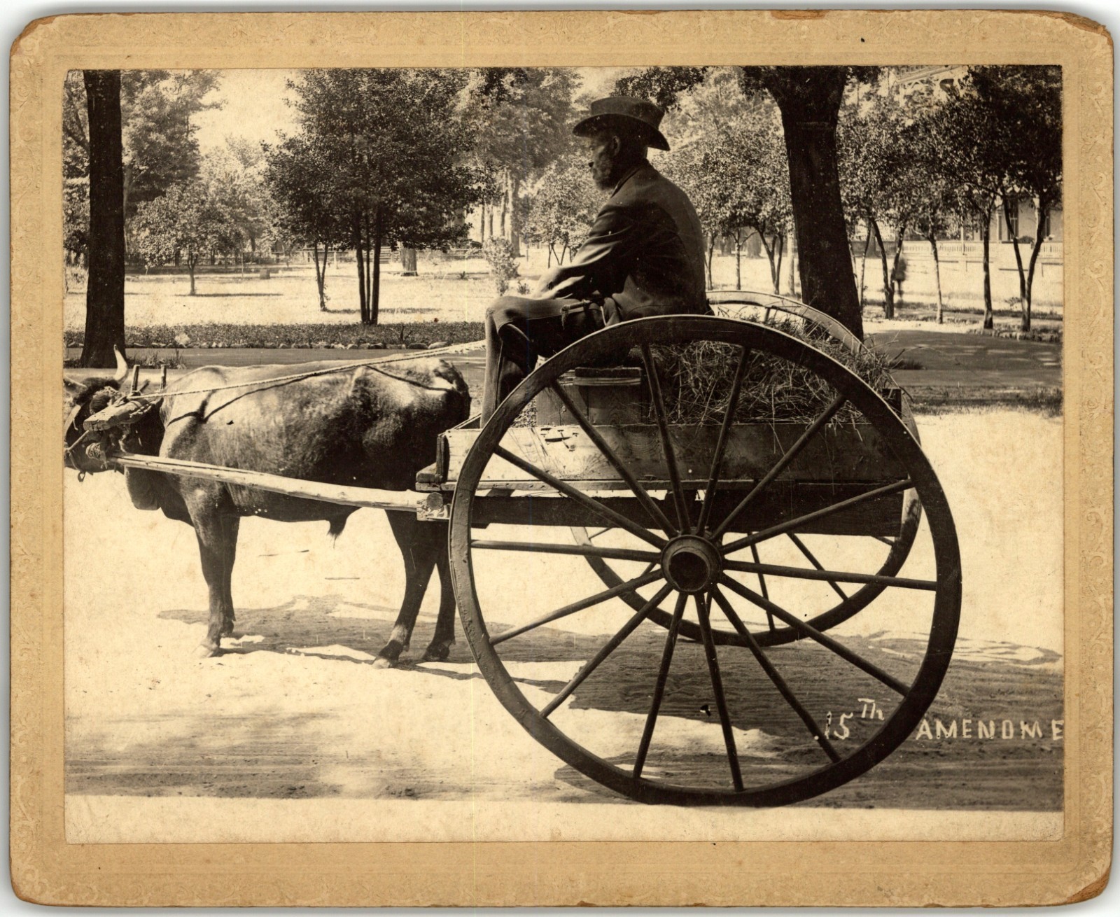CABINET CARD 15TH AMENDMENT AFRICAN AMERICAN RIGHT TO VOTE JACKSONVILLE FLORIDA