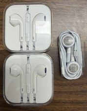 3 NEW Apple iPhone Original Wired Earphones Earpods Earbuds 3.5mm Unopened
