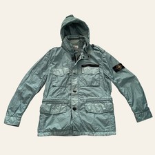 Giacca Stone Island Membrana TC grande 2013 tinta con cappuccio giacca a vento zip tasche