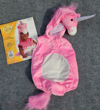 Rubie's Opus Collection BABY UNICORN Costume hooded Romper PINK 12-24 months