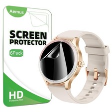 Screen Protector Compatible for TOOBUR DR06 Smart Watch 1.27" (6 Pack) Full C...