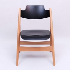 Vintage Klappstuhl SE 18 Egon Eiermann für Wilde + Spieth Buche schwarz 1.AIOc