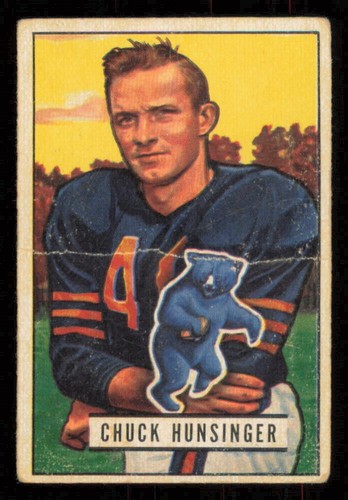 Chuck Hunsinger #123 1951 Bowman card