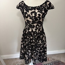 Anthropologie Dress BHLDN Yoana Baraschi Lace Soutache Scoop-Neck Black 4