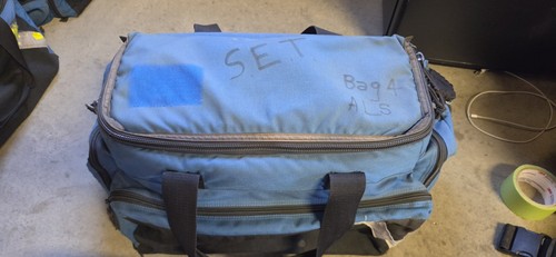 Iron Duck Trauma Bag, Nylon, 23 in L, 17 in W, Blue Ems Bag #4