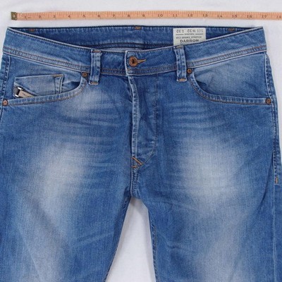 Herren Jeans Diesel DARRON OR8M1 Stretch Slim Tapered Blau W33 W32 L32