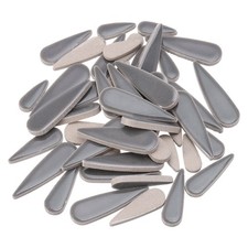 100g Petal Mosaic Tiles Glazed Ceramic Tiles Gray