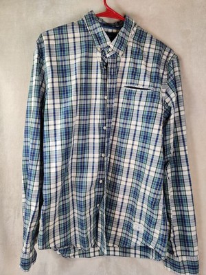 Scotch and Soda Men's Plaid Button Up Shirt Size Small Carnaby Surf