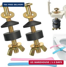 Toilet Seat Screws Replacement Kit, Toilet Seat Bolts Replacement Kit, Metal Toi