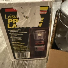 Vintage Coleman  Model 5130-700 Propane Camping Lantern Lamp Leisure Line, NOS