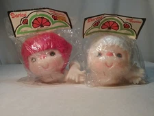 VTG NOS 70's 2X  Darice Craft Supplies Doll Head w Hands 50018 Hong Kong