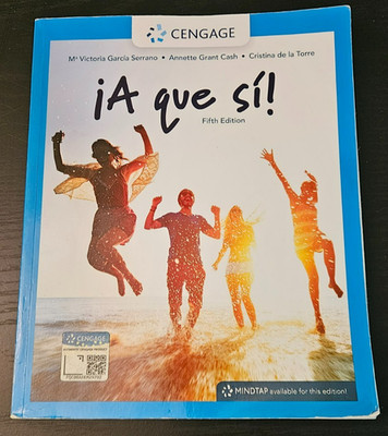 A que si! (MindTap Course List) by Garcia Serrano, M. Victoria VERY GOOD