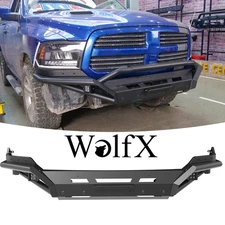 Front Bumper For Dodge Ram 1500 2013 2014 2015 2016 2017 2018 w/LED Lights Steel