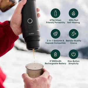 Nano Portable Electric Espresso Machine, Travel Coffee Maker for Camping, Car Co