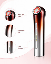 2-in-1 Microcurrent Face Massager Skin Rejuvenation Device LED Light Therapy