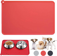 Hunde Katzen Futtermatte,Napfunterlage Silikon Futtermatte FüR Haustiere,Wasserd