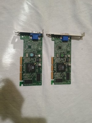 Lot Of 2 (Vintage) NVIDIA VANTA 16MB VGA PCI Graphics Card, 8501V.0, Rev: B