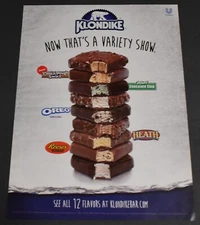2015 Print Ad Klondike Oreo Heath Mint Chocolate Chip Variety Show Reese's Art