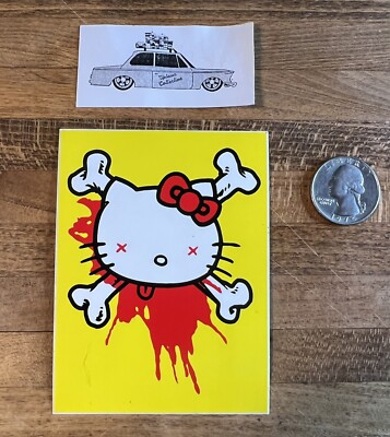 Vintage Consolidated Skateboards Todd Bratrud  Hello Kitty Sticker SB