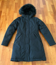 The North Face Black Goose Down HyVent Parka with Removable Faux Fur Hood   XS