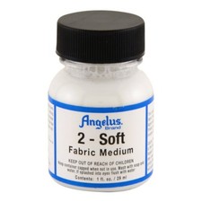 Angelus 2-Soft medium Ideal for fabrics such as liners of shoes 29ml - AU SELLER